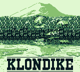 Solitaire FunPak (Game Boy) screenshot: Title screen for Klondike