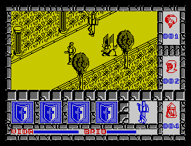 El Cid (ZX Spectrum) screenshot: That's a good place to know the power of my sword