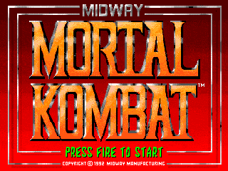 Mortal Kombat (Amiga) screenshot: Title screen