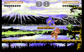 Iketa (Commodore 64) screenshot: The fight in progress
