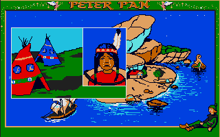 Peter Pan (Atari ST) screenshot: This girl is very unhappy, you have to help her!