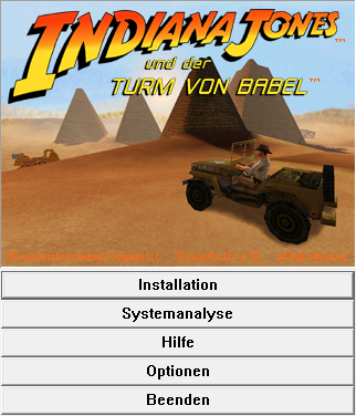 Indiana Jones Adventure Kit (Windows) screenshot: Installation of Indy 5