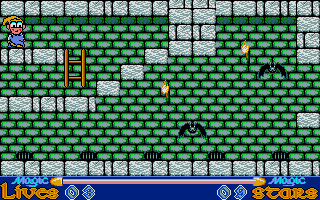 Slightly Magic (Atari ST) screenshot: ..and then you fall into the dungeon...