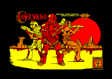 Laser Squad (Amstrad CPC) screenshot: Title screen