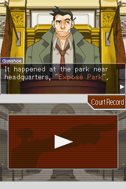 Phoenix Wright: Ace Attorney - Justice for All (Nintendo DS) screenshot: Witness