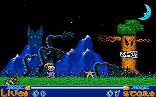 Slightly Magic (Atari ST) screenshot: Spooky woods