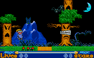 Slightly Magic (Atari ST) screenshot: Actually a pretty nice change of scenery