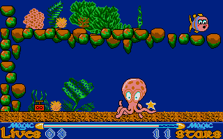 Slightly Magic (Atari ST) screenshot: More underwater exploration