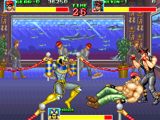 Big Fight (Arcade) screenshot: The boss Pharaoh