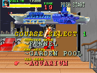 Big Fight (Arcade) screenshot: Select a path