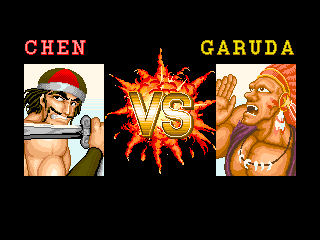 Big Fight (Arcade) screenshot: Chen vs Garuda