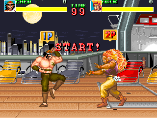 Big Fight (Arcade) screenshot: Chen vs Garuda match