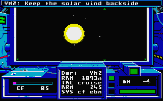 Space Rogue (Atari ST) screenshot: A star.