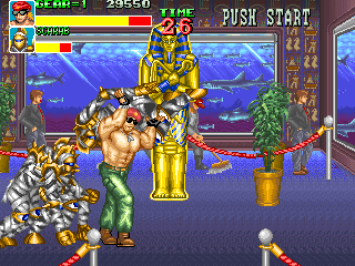 Big Fight (Arcade) screenshot: Now playing as Gear