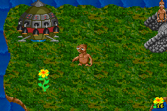 E.T. The Extra-Terrestrial (Game Boy Advance) screenshot: Level 1 - gameplay