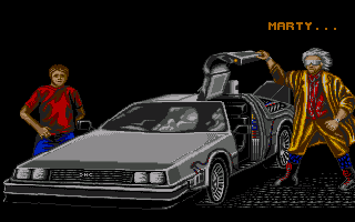Back to the Future Part II (Amiga) screenshot: Mission briefing