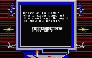 Space Rogue (Atari ST) screenshot: Hive! Arcade game.