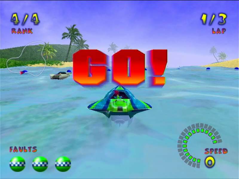 Jetboat Superchamps 2 (Windows) screenshot: Go go go