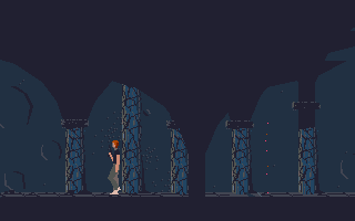 Out of This World (Amiga) screenshot: Nice pillars.
