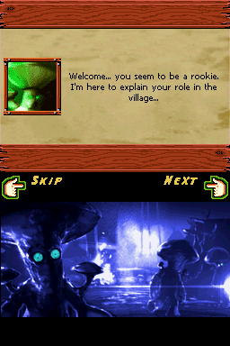 Mushroom Men: Rise of the Fungi (Nintendo DS) screenshot: Instructions