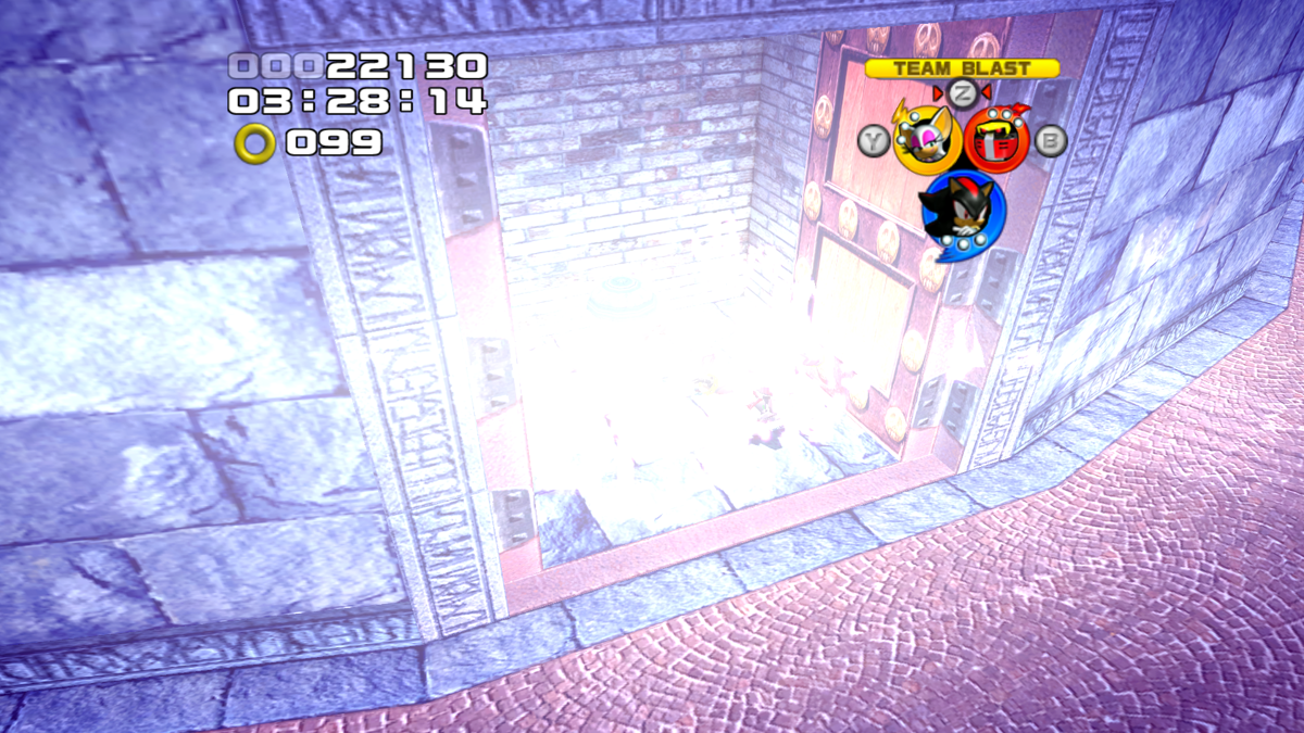 Sonic Heroes (Windows) screenshot: It's getting lighter here.