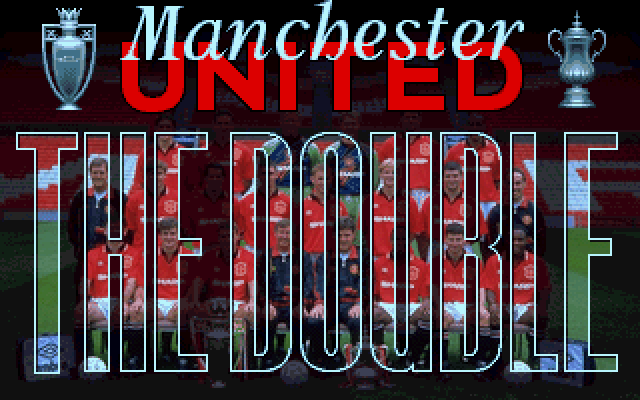 Manchester United: The Double (DOS) screenshot: Title screen