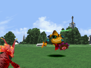 Dragon Seeds (PlayStation) screenshot: Flying enemy