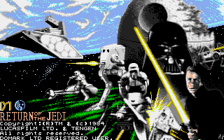 Star Wars: Return of the Jedi (Amiga) screenshot: Title screen