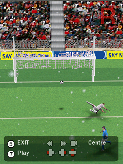 FIFA 09 (Symbian) screenshot: Another replay camera