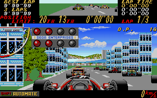 Super Monaco GP (Amiga) screenshot: Ready to race