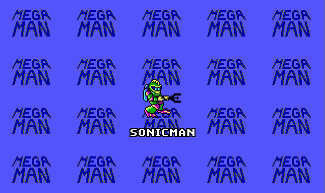 Mega Man (DOS) screenshot: Entering SonicMan's lair.