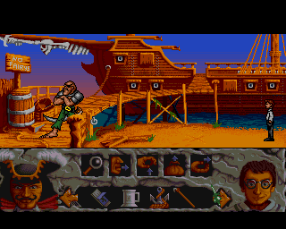 Hook (Amiga) screenshot: Docks.