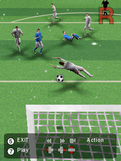 FIFA 09 (Symbian) screenshot: Replay of the goal