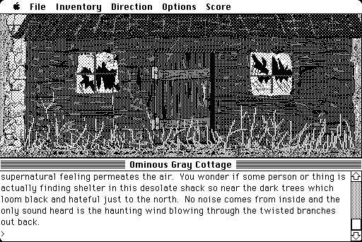 Legacy (Macintosh) screenshot: An old cottage