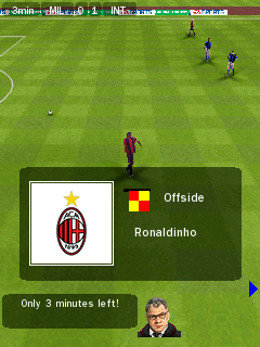 FIFA 09 (Symbian) screenshot: Offside