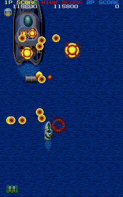 Gulf. Storm (Arcade) screenshot: Boss stage 1
