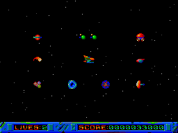 Parallax (SAM Coupé) screenshot: Getting surrounded
