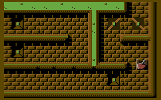 Rebel (Commodore 64) screenshot: Level 09 The Inner Labyrinth