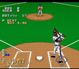 Ken Griffey Jr Presents Major League Baseball (SNES) screenshot: And now up to bat, the only real player in this entire game, Ken Griffey Jr! (Applause)