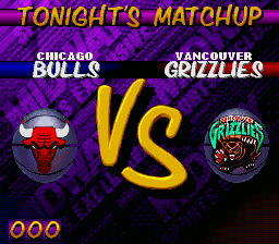 NBA Hangtime (SNES) screenshot: Bulls vs. Grizzlies