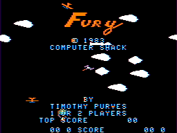 Fury (TRS-80 CoCo) screenshot: Title screen