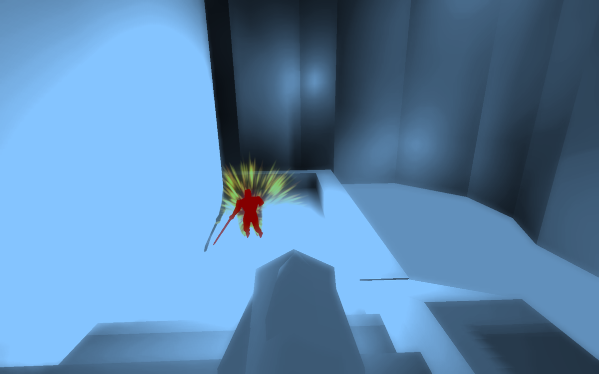 Superqot (Windows) screenshot: An enemy is hit.