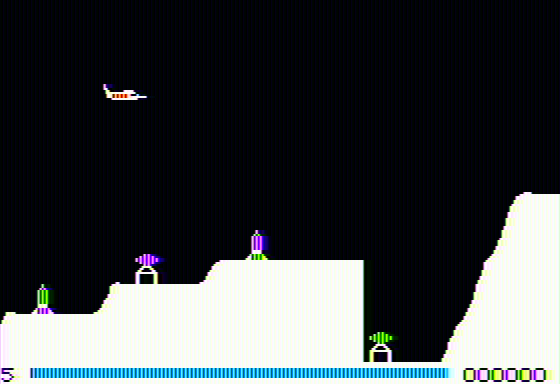 Pegasus II (Apple II) screenshot: Starting out