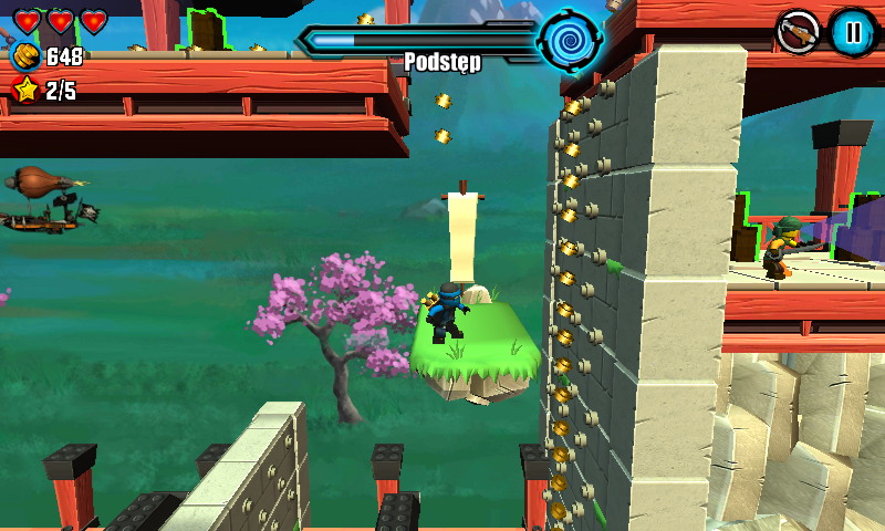 LEGO Ninjago: Skybound (Android) screenshot: Climbing up