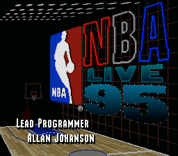 NBA Live 95 (SNES) screenshot: Scene from the intro