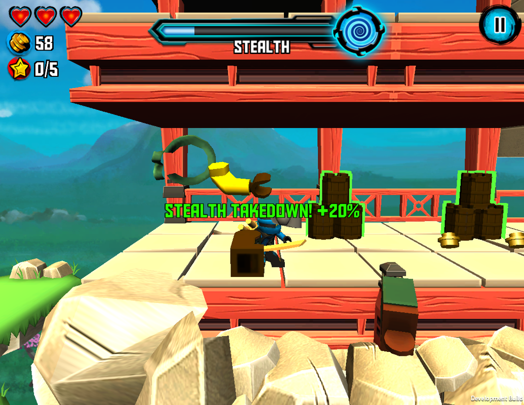 LEGO Ninjago: Skybound (Browser) screenshot: Stealth bonus