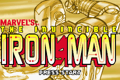 The Invincible Iron Man (Game Boy Advance) screenshot: Title screen