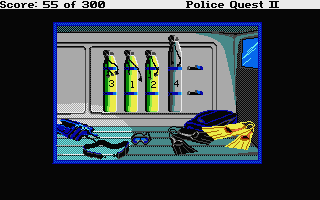 Police Quest 2: The Vengeance (Atari ST) screenshot: Scuba kit.