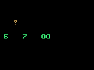 Computer Intro! (Odyssey 2) screenshot: The Between the Sheets game. Do I think the number is between 5 and 7?