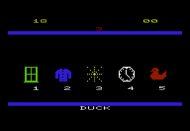 Kids on Keys (VIC-20) screenshot: Round two with new pictures